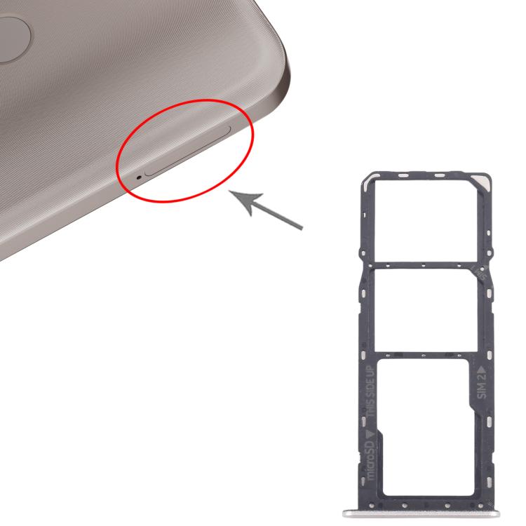 For Nokia C22 Original SIM Card Tray + SIM Card Tray + Micro SD Card Tray