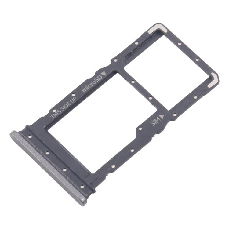 For Nokia C110 Original SIM Card Tray + Micro SD Card Tray  - Black