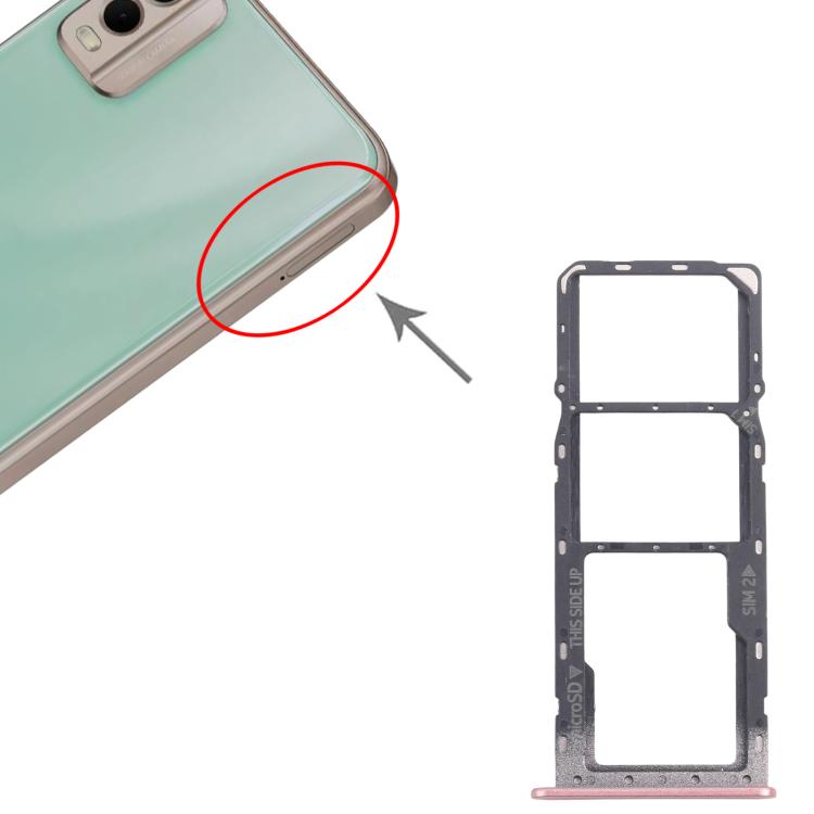 For Nokia C32 Original SIM Card Tray + SIM Card Tray + Micro SD Card Tray
