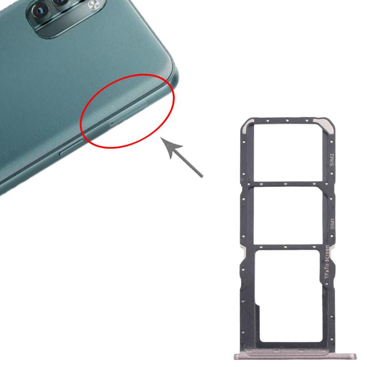 For Nokia G21 Original SIM Card Tray + SIM Card Tray + Micro SD Card Tray