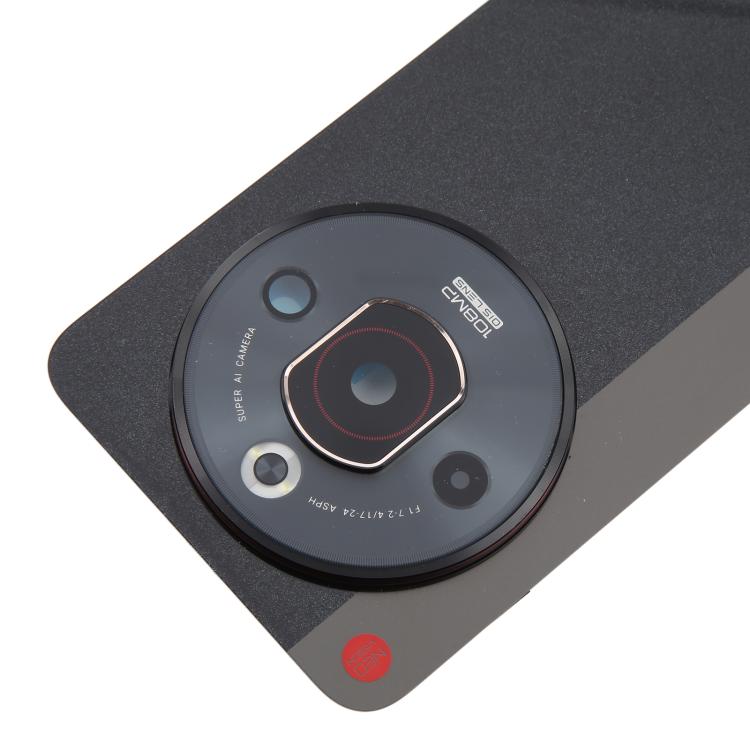 For ZTE nubia Focus Pro Z2351N Glass Battery Back Cover with Adhesive / Camera Lens Cover - Black