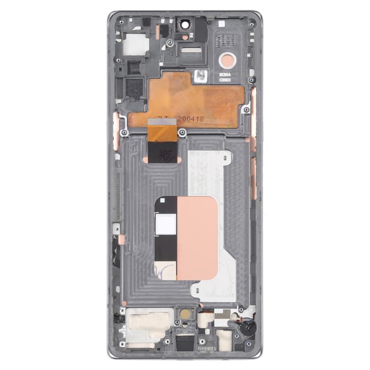 For LG Velvet 5G US Version Original LCD Screen Digitizer Full Assembly with Frame  - Silver
