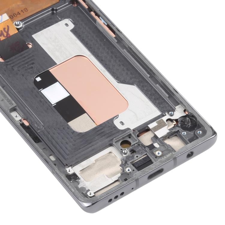 For LG Velvet 5G US Version Original LCD Screen Digitizer Full Assembly with Frame  - Silver