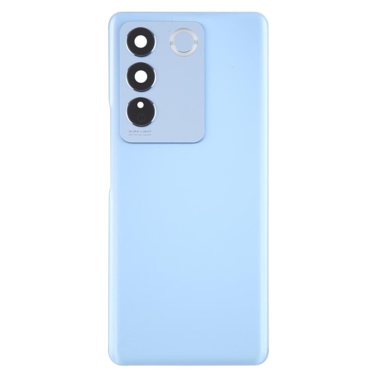 For vivo V27 / V27 Pro Battery Back Cover with Camera Lens Frame - Blue