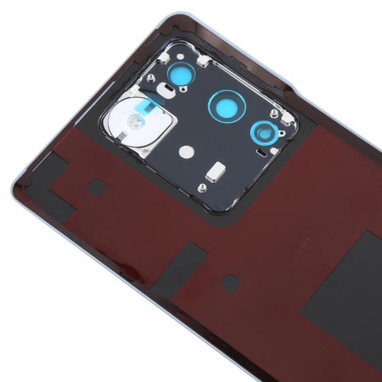 For vivo V27 / V27 Pro Battery Back Cover with Camera Lens Frame - Blue
