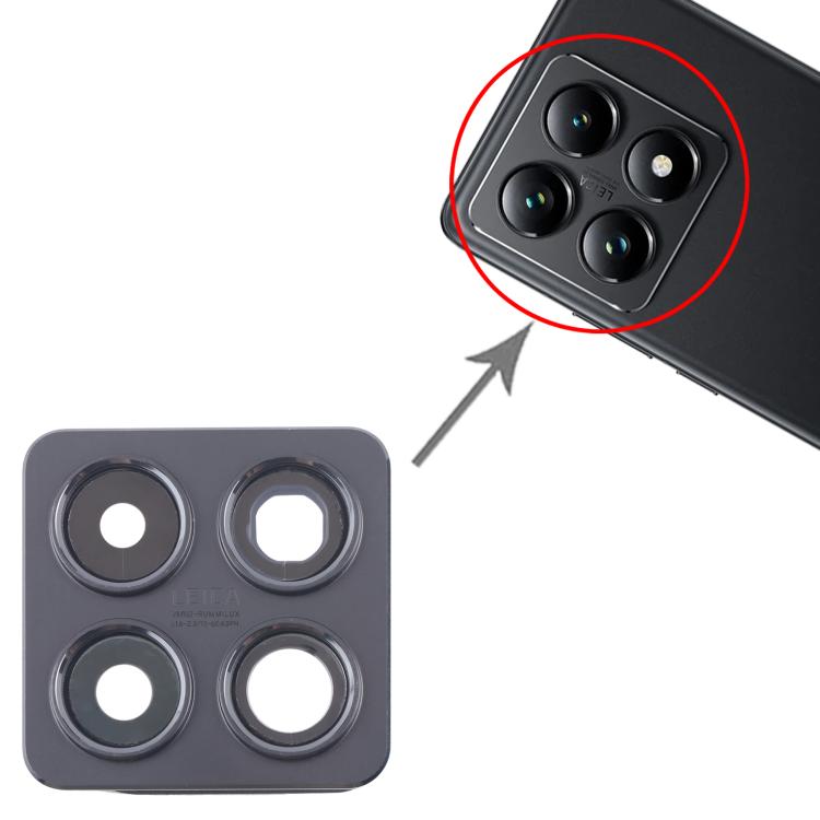 For Xiaomi 14T Pro Original Rear Camera Lens Cover  - Black