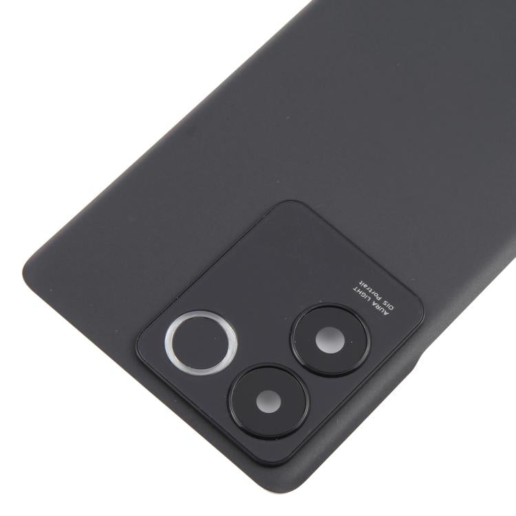 For vivo T2 Pro Battery Back Cover with Camera Lens Frame - Black