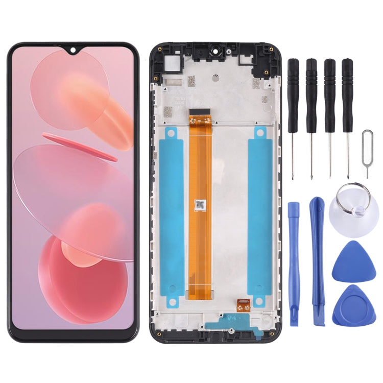 LCD Screen and Digitizer Full Assembly with Frame for Ulefone Note 12P(Black)