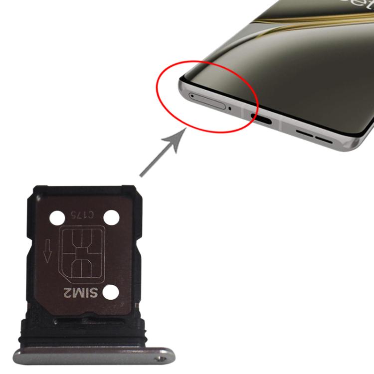 For OnePlus Ace 3 Pro PJX110 PGP110 SIM + SIM Card Tray  - Silver