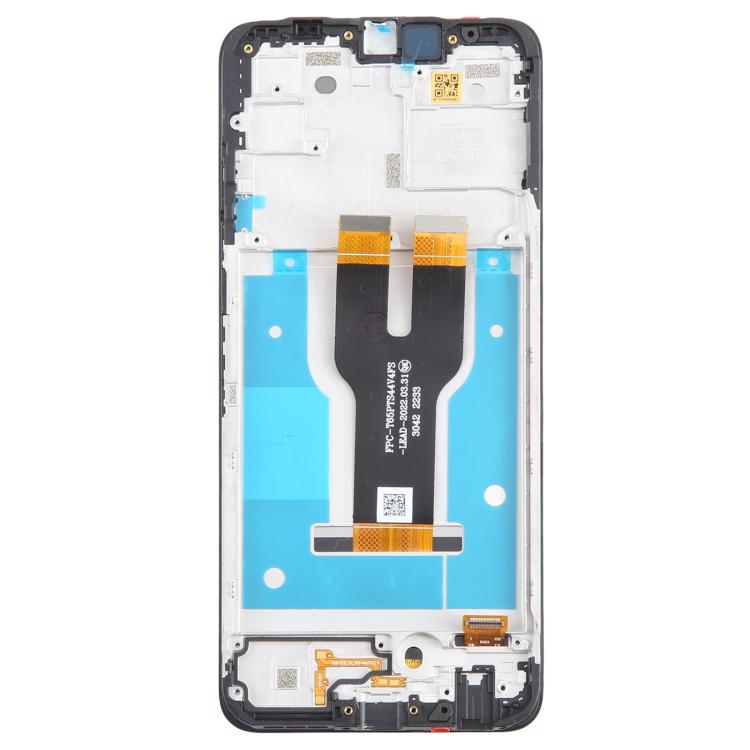 For T-Mobile REVVL 6X 5G LCD Screen Digitizer Full Assembly with Frame  - Black