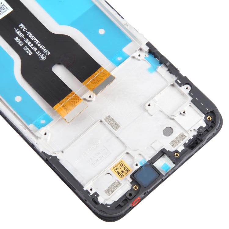 For T-Mobile REVVL 6X 5G LCD Screen Digitizer Full Assembly with Frame  - Black