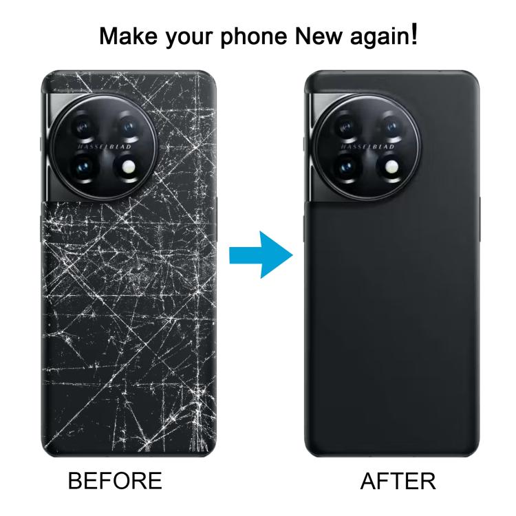 For OnePlus 11 Battery Back Cover with Camera Lens Frame - Transparent