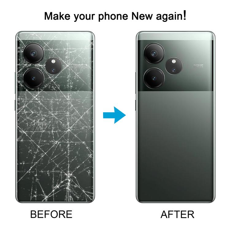 For Realme GT 6 Global Original Battery Back Cover with Camera Lens Frame