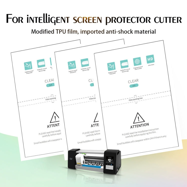 50 PCS F0005 HD TPU (Domestic) Soft Film Supplies for Protector Cutter
