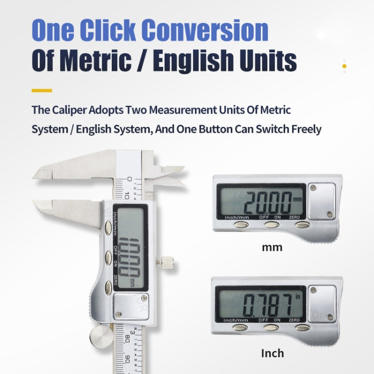 0-150mm LCD Digital Calipers Electronic Digital Vernier Caliper