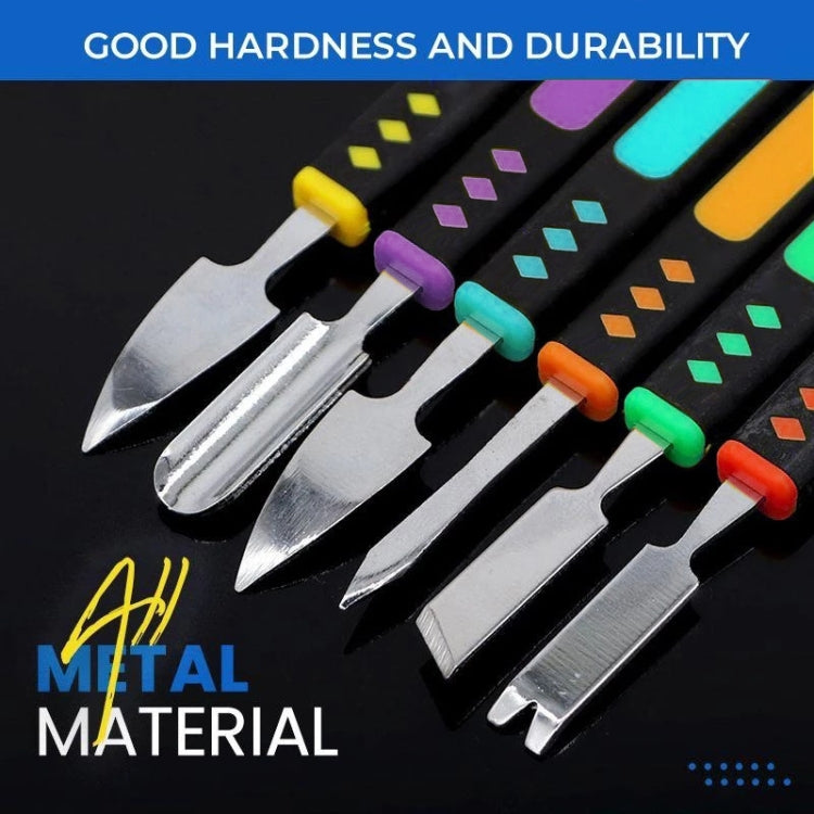 6 in 1 Metal Crowbar Steel Pry Universal Disassemble Tool
