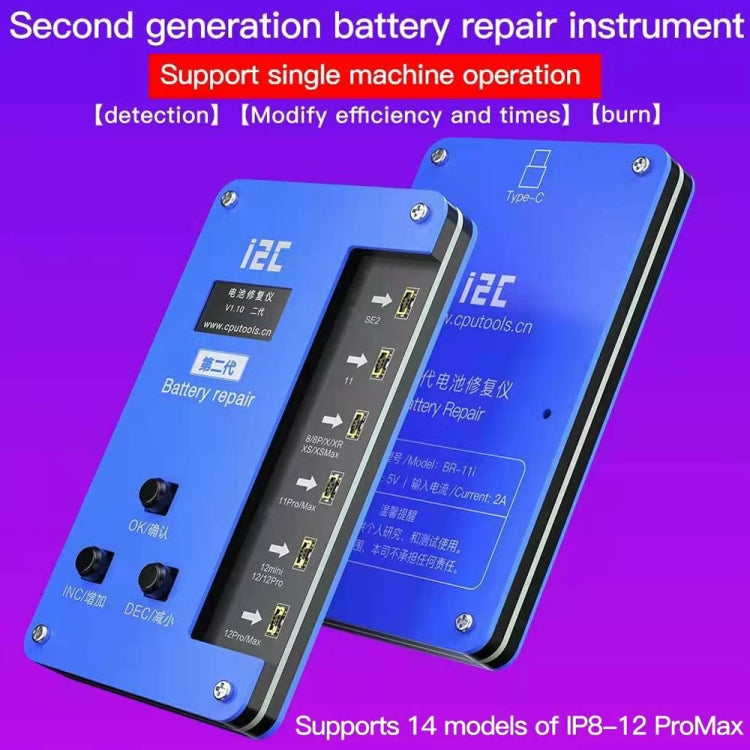 i2C BR-11i Battery Data Corrector With Flex Cable for iPhone
