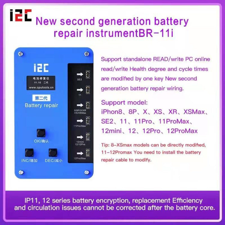 i2C BR-11i Battery Data Corrector for iPhone