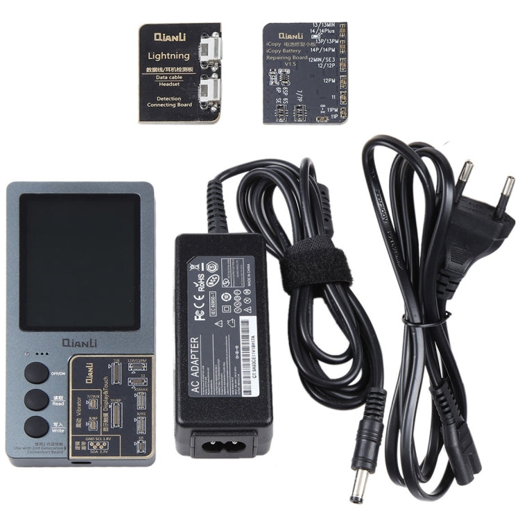 For iPhone 6 - 14 Pro Max 3 in 1 Qianli iCopy Plus 2.2 Repair Detection Programmer Set, Plug: