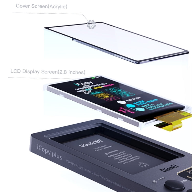 For iPhone 6 - 14 Pro Max 3 in 1 Qianli iCopy Plus 2.2 Repair Detection Programmer Set, Plug: