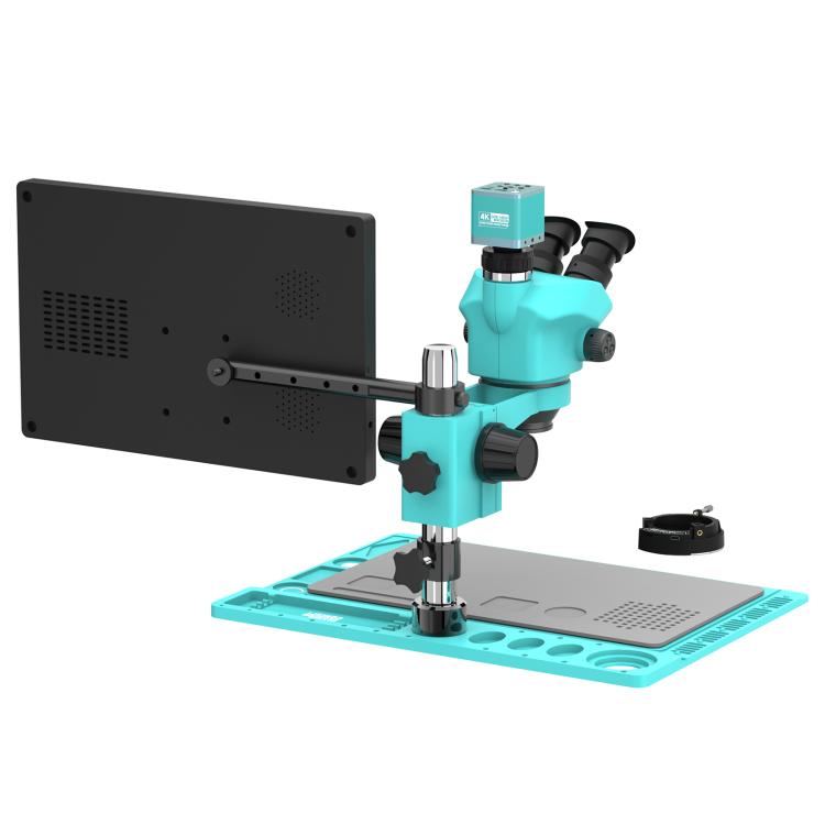 RF4 RF7050TVD2-4KC1-M156 7-50X Electronic Trinocular Microscope with 15.6-inch 4K Monitor & 4K Camera
