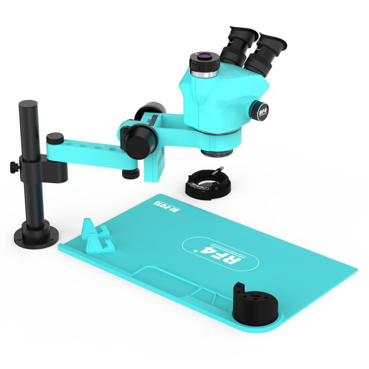 RF4 RF7050PRO-FO19 360 Degree Adjustable Universal Telescopic Rotating Lifting Microscope with Silicone Pad
