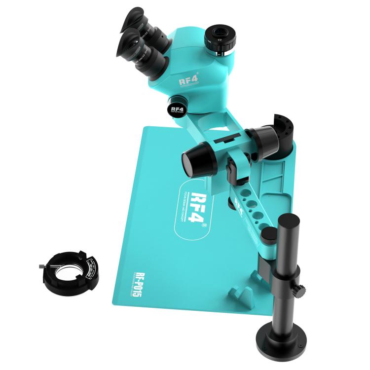 RF4 RF7050PRO-FO19 360 Degree Adjustable Universal Telescopic Rotating Lifting Microscope with Silicone Pad