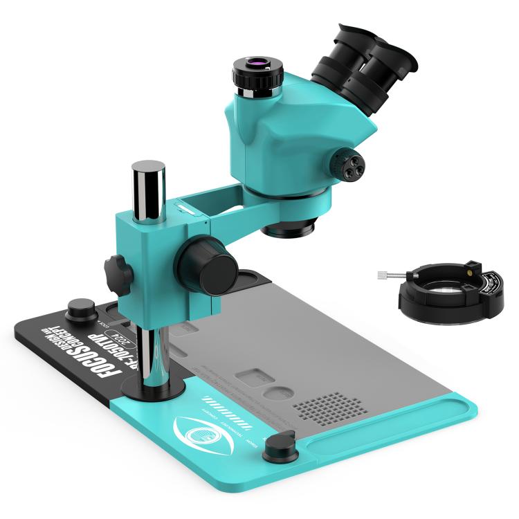 RF4 RF7050TVP 7-50X Synchronous Zoom Trinocular Stereo Microscope with Big Base