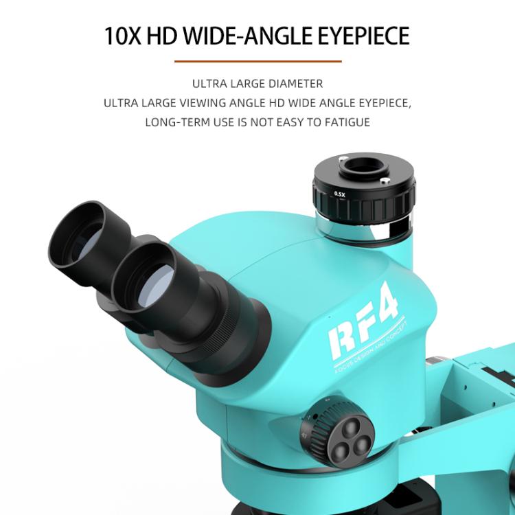 RF4 RF-7050TV Trinocular Microscope 7X-50X Continuous Zoom Synchronous Focusing Phone Repair Microscope