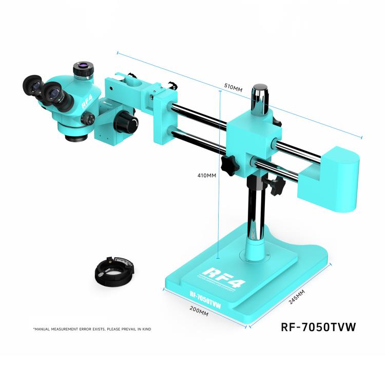 RF4 RF-7050TVW High-definition Binocular Stereo Continuous Zoom Industrial Microscope