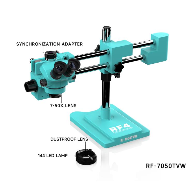 RF4 RF-7050TVW High-definition Binocular Stereo Continuous Zoom Industrial Microscope