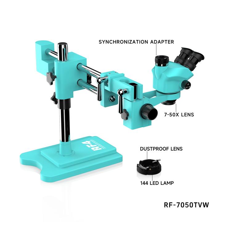 RF4 RF-7050TVW High-definition Binocular Stereo Continuous Zoom Industrial Microscope