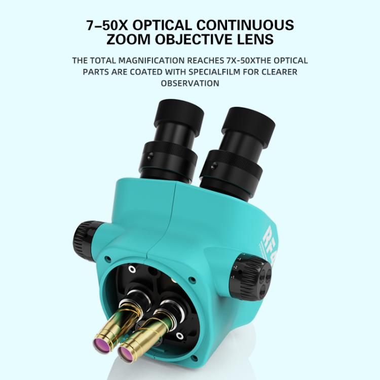 RF4 RF-7050TVW High-definition Binocular Stereo Continuous Zoom Industrial Microscope