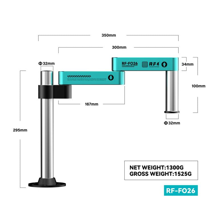 RF4 RF-FO26 360-Degree Rotating Lift Adjustable Microscope Swing Arm Stand