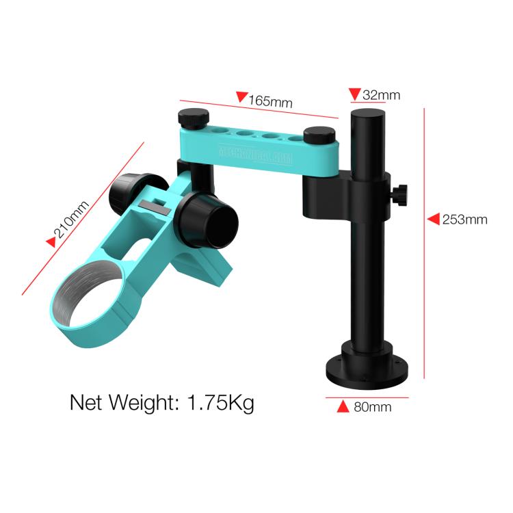 RF4 RF-FO19 Telescopic Articulating Arm Rotatable Universal Bracket for Stereo Microscope