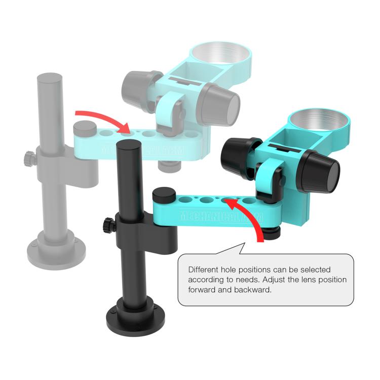RF4 RF-FO19 Telescopic Articulating Arm Rotatable Universal Bracket for Stereo Microscope