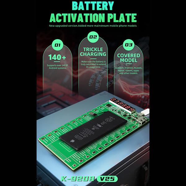 Kaisi K-9208 2025 Version Activated And Charging Jig Test Tools  - Green