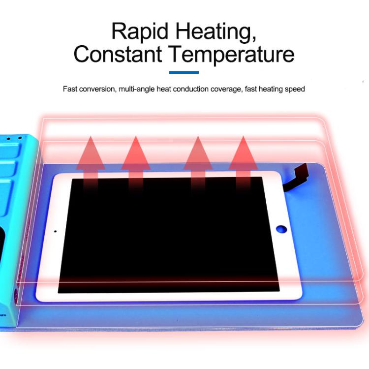 SUNSHINE S-918E LCD Screen Removal Treasure Mobile Phone Repair Heating Pad, EU Plug