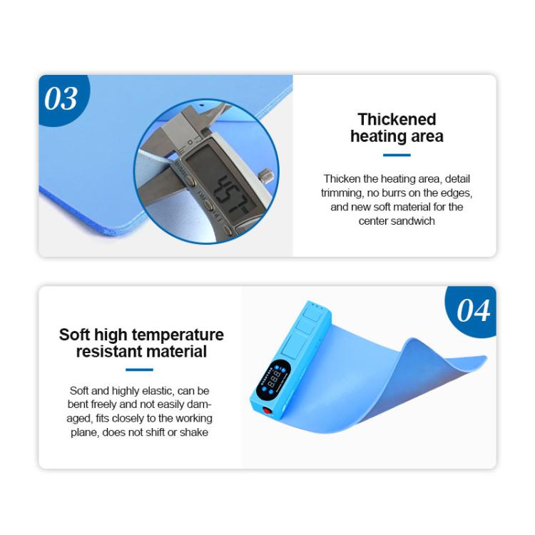 SUNSHINE S-918E LCD Screen Removal Treasure Mobile Phone Repair Heating Pad, EU Plug