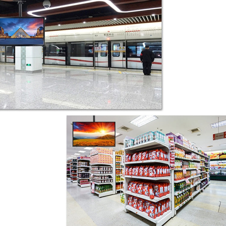 32-65 inch Universal Height & Angle Adjustable Double-sided TV Wall-mounted Ceiling Dual-use Bracket, Retractable Range: 0.5-2m