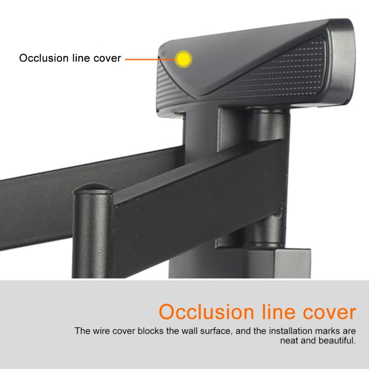 32-65 inch Universal Rotatable Retractable TV Double Robotic Arm Wall-mounted Bracket