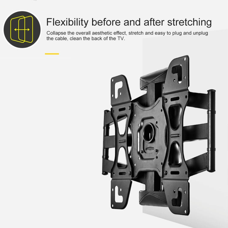 32-65 inch Universal Rotatable Retractable TV Double Robotic Arm Wall-mounted Bracket