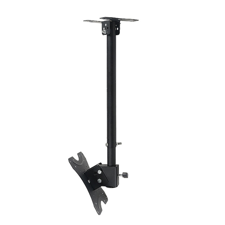 14-42 inch Universal Height & Angle Adjustable Single Screen TV Wall-mounted Ceiling Dual-use Bracket, Retractable Range: 0.5-1m