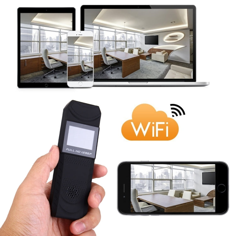 BV01 Full HD 1296P Wifi Infrared Pen Camera Meeting Video Voice Recorder 1.5 inch LCD Mini DV with Clip, Support TF Card / HDMI