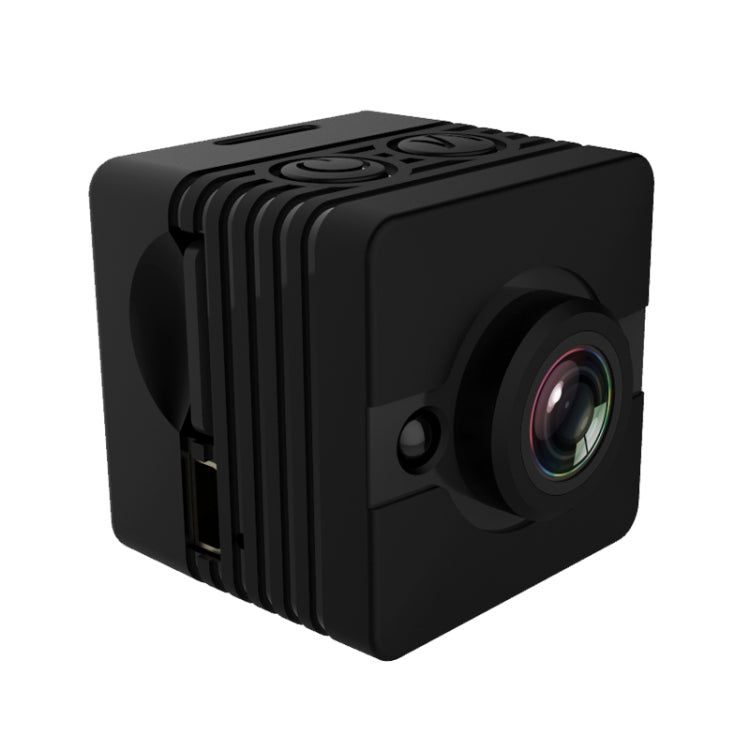 SQ12 Full HD 1080P Mini Camcorder Action Camera with Waterproof Housing Case, 155 Degrees Wide Angle, Support Night Vision / Motion Detection(Black)