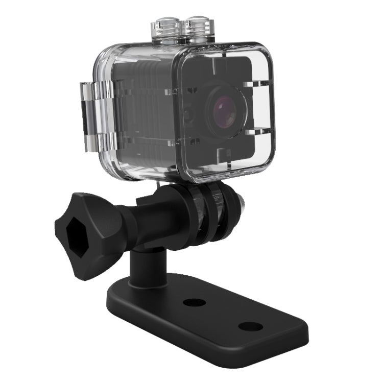 SQ12 Full HD 1080P Mini Camcorder Action Camera with Waterproof Housing Case, 155 Degrees Wide Angle, Support Night Vision / Motion Detection(Black)