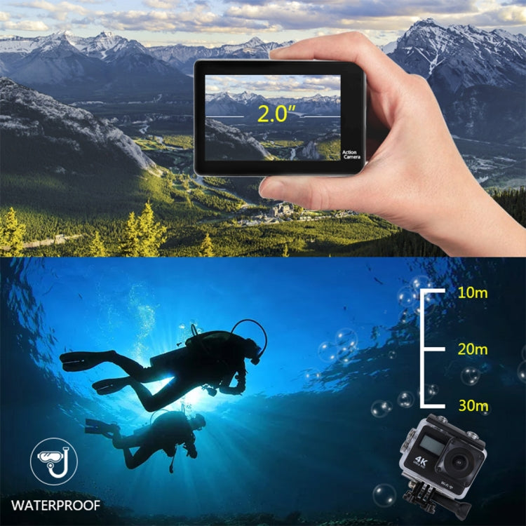 S300 HD 4K WiFi 12.0MP Sport Camera with Remote Control & 30m Waterproof Case,
