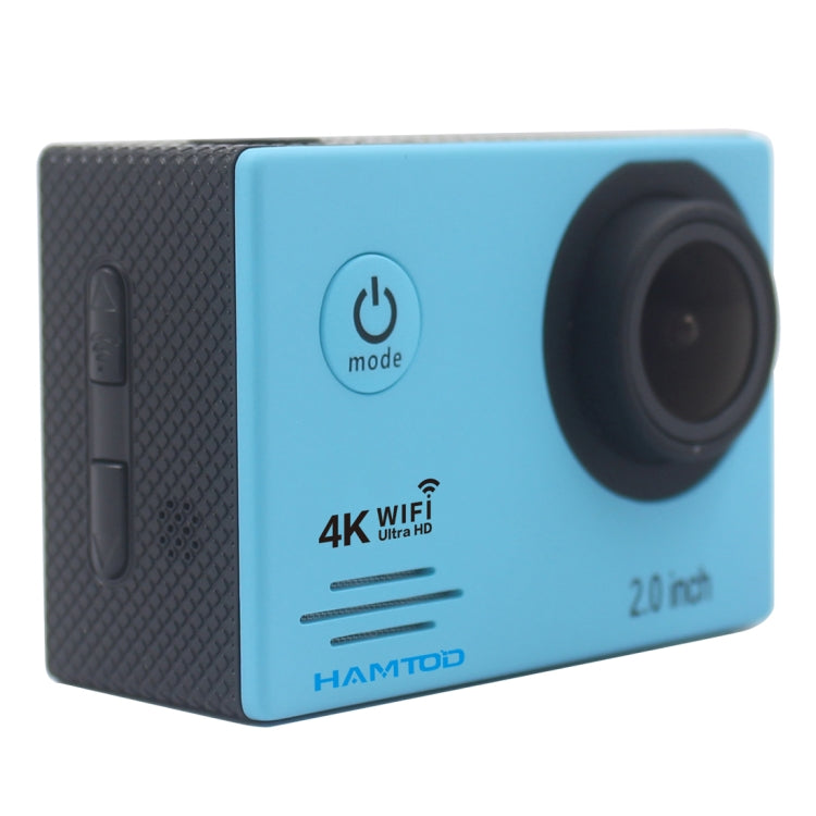HAMTOD HF60 UHD 4K WiFi 16.0MP Sport Camera with Waterproof Case, Generalplus 4247, 2.0 inch LCD Screen, 120 Degree Wide Angle Lens, with Simple Accessories