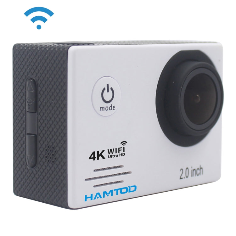 HAMTOD HF60 UHD 4K WiFi 16.0MP Sport Camera with Waterproof Case, Generalplus 4247, 2.0 inch LCD Screen, 120 Degree Wide Angle Lens, with Simple Accessories