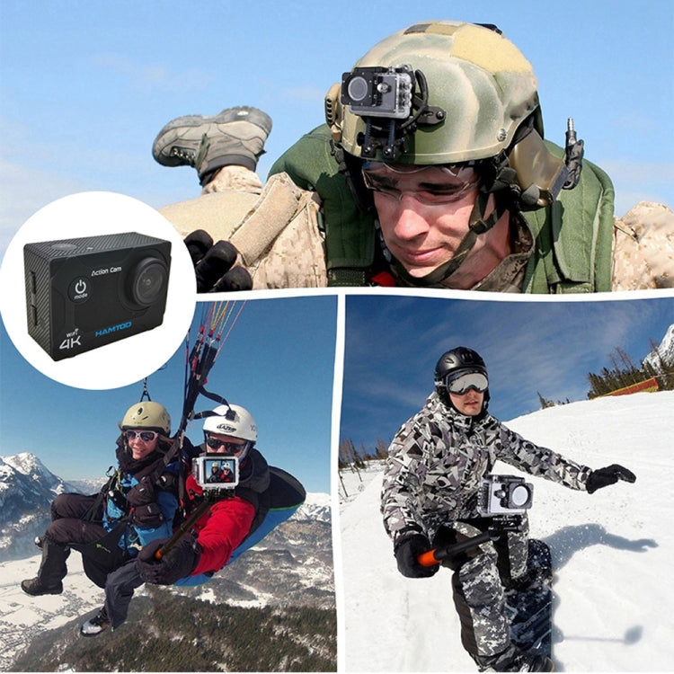 HAMTOD S9 UHD 4K WiFi  Sport Camera with Waterproof Case, Generalplus 4247, 2.0 inch LCD Screen, 170 Degree Wide Angle Lens